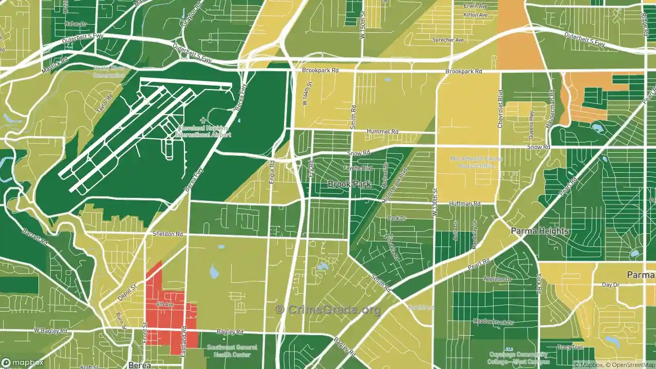 Brook Park, OH Kidnapping Rates and Kidnapping Maps