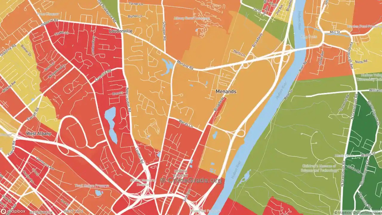 Menands, NY Kidnapping Rates and Kidnapping Maps