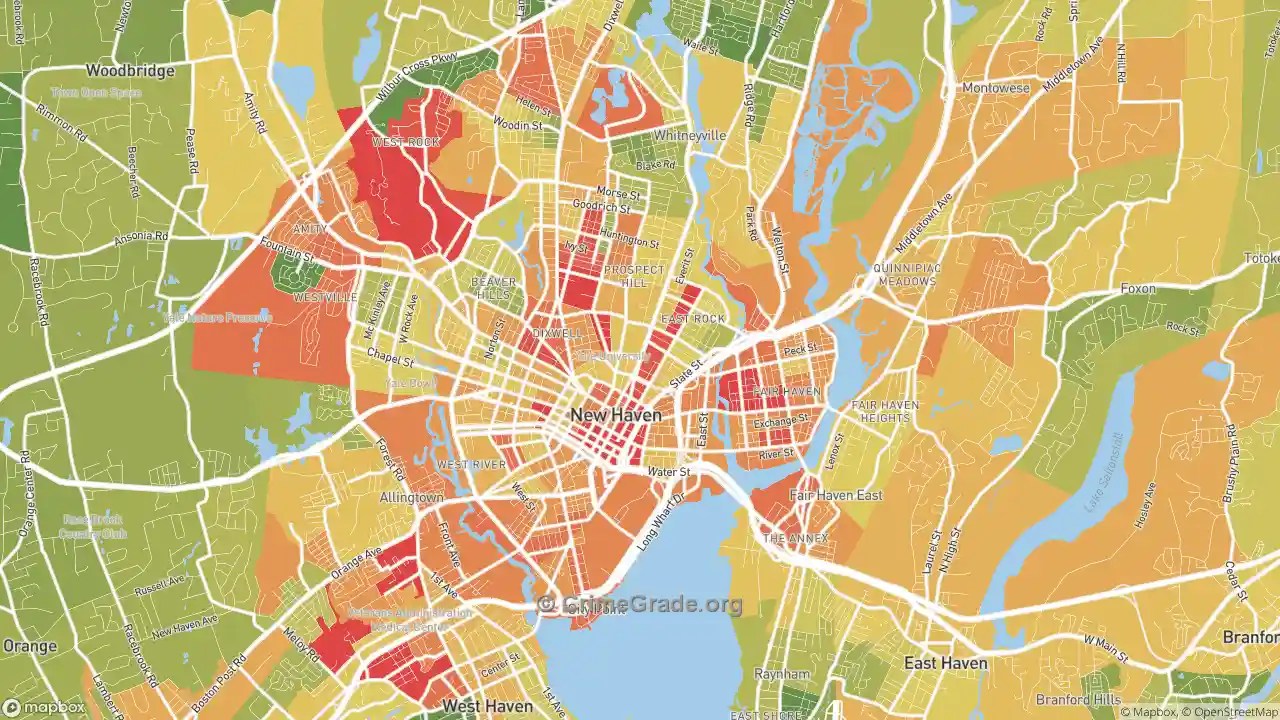 New Haven, CT Kidnapping Rates and Kidnapping Maps