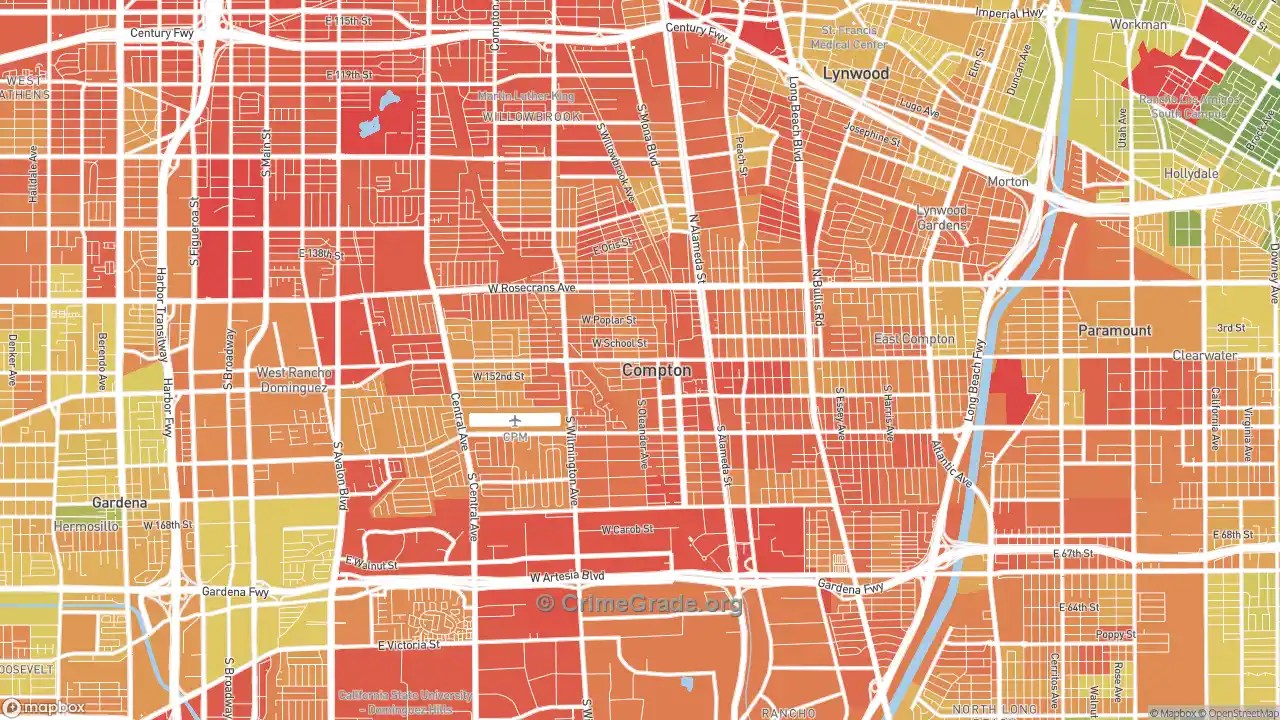 Compton, CA Murder Rates and Murder Maps