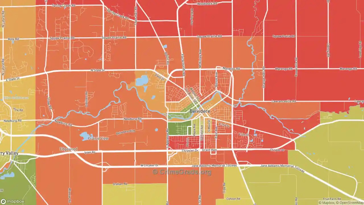 Belvidere, IL Murder Rates and Murder Maps