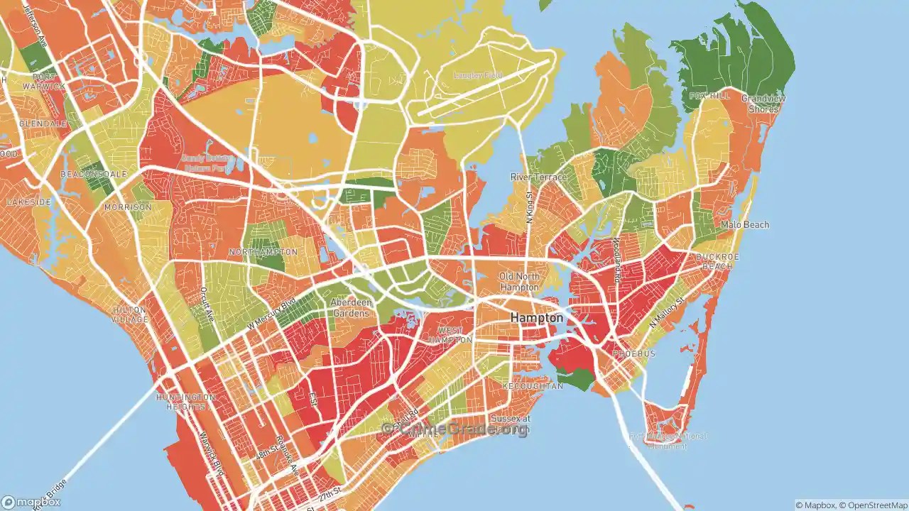 Hampton, VA Murder Rates and Murder Maps
