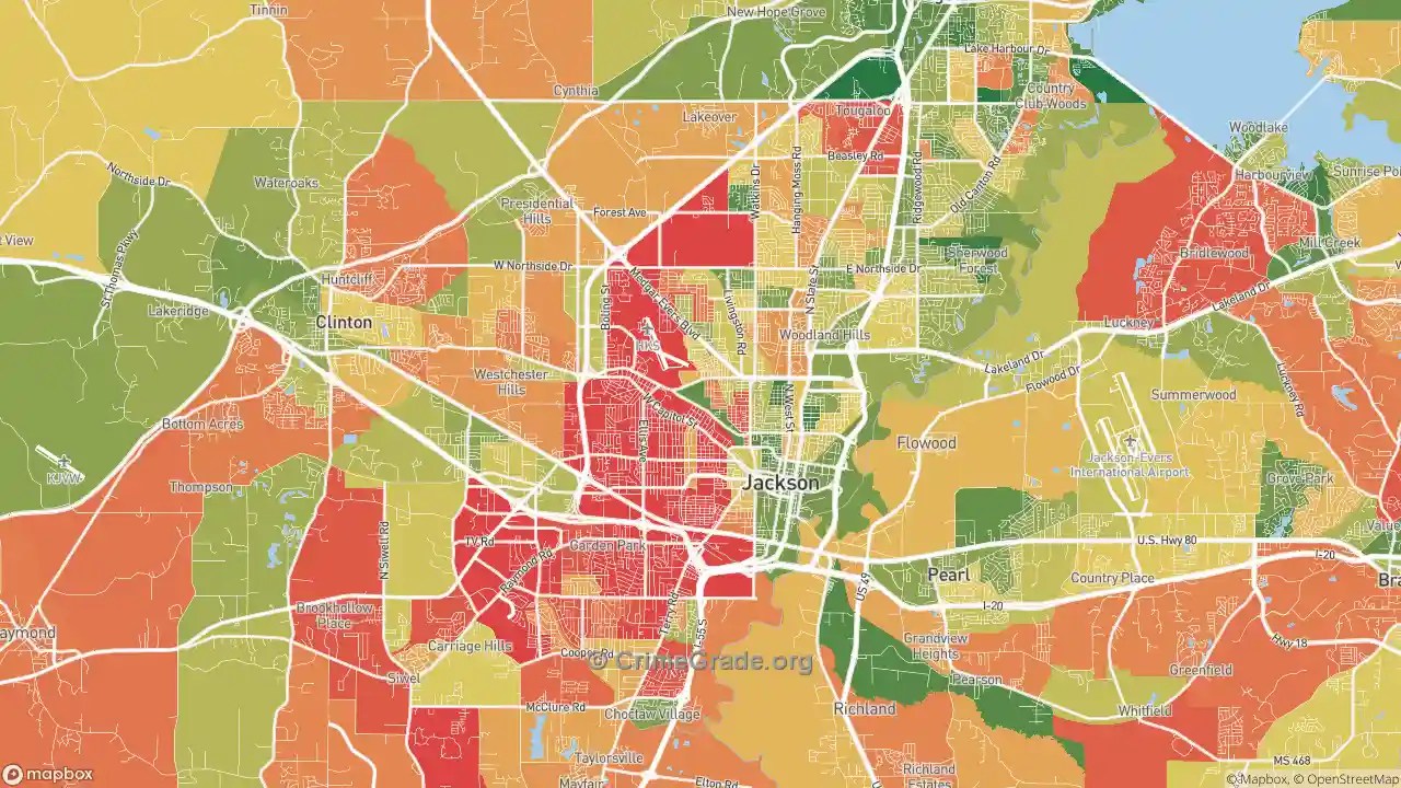 Jackson, MS Murder Rates and Murder Maps