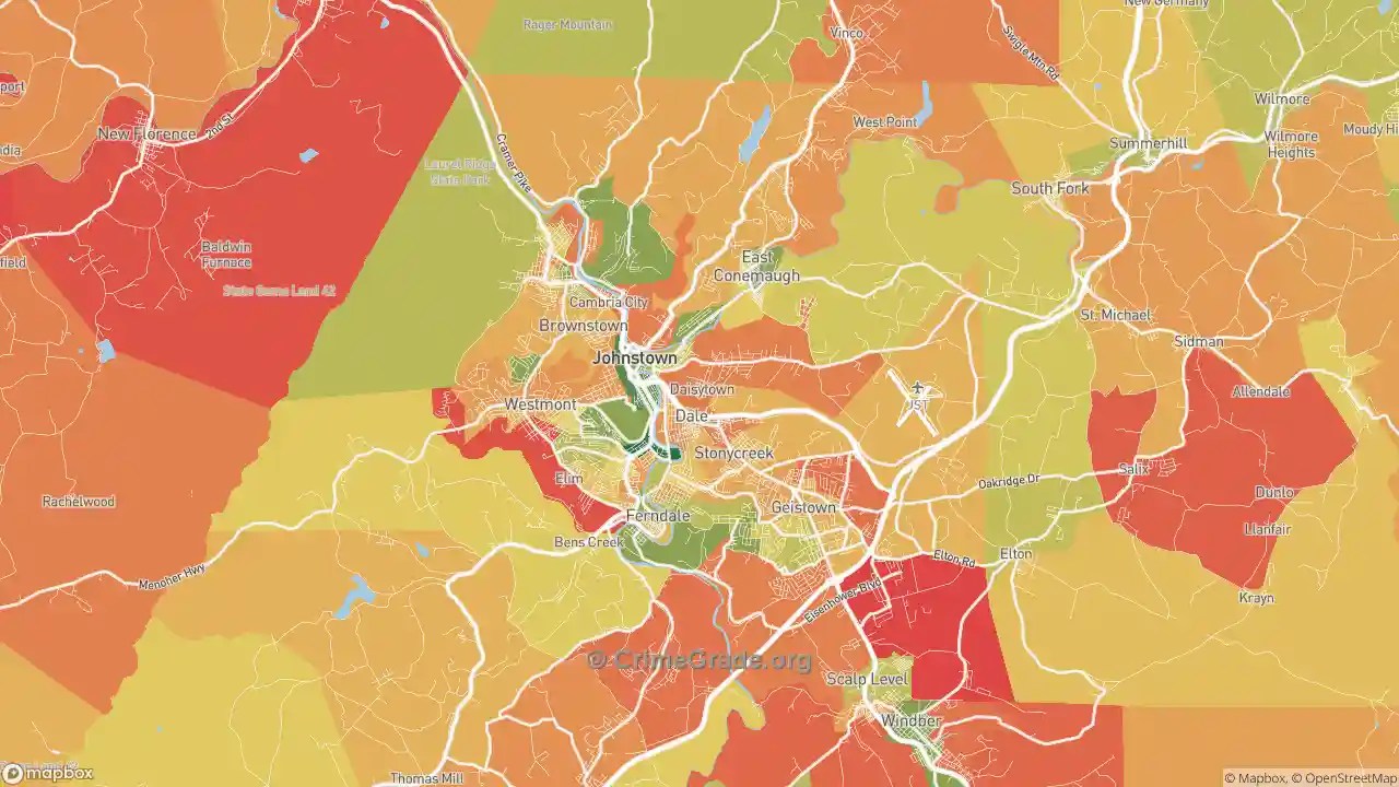 Johnstown, PA Murder Rates and Murder Maps