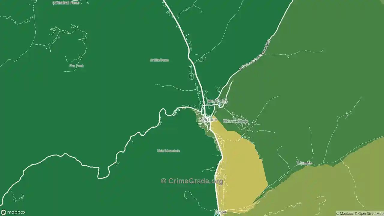 Ketchum, ID Murder Rates and Murder Maps