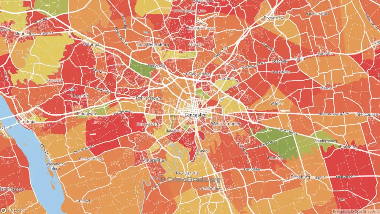 Lancaster, PA Murder Rates and Murder Maps