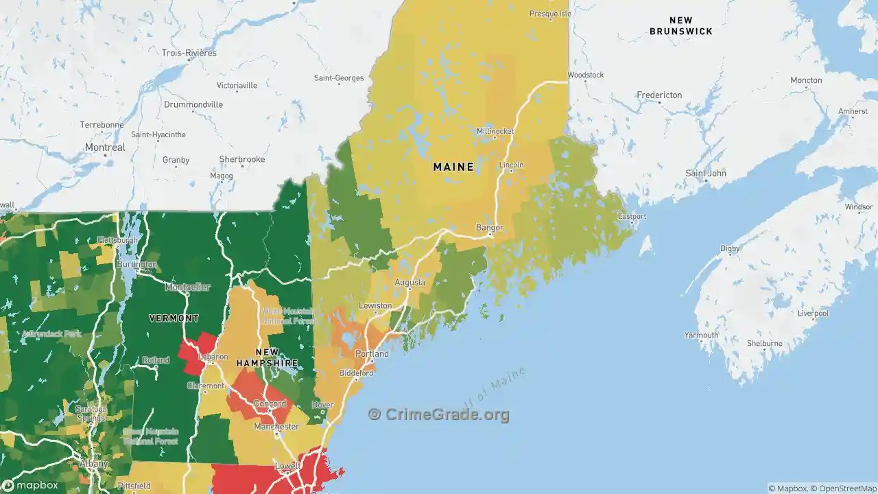 Maine Murder Rates and Murder Maps