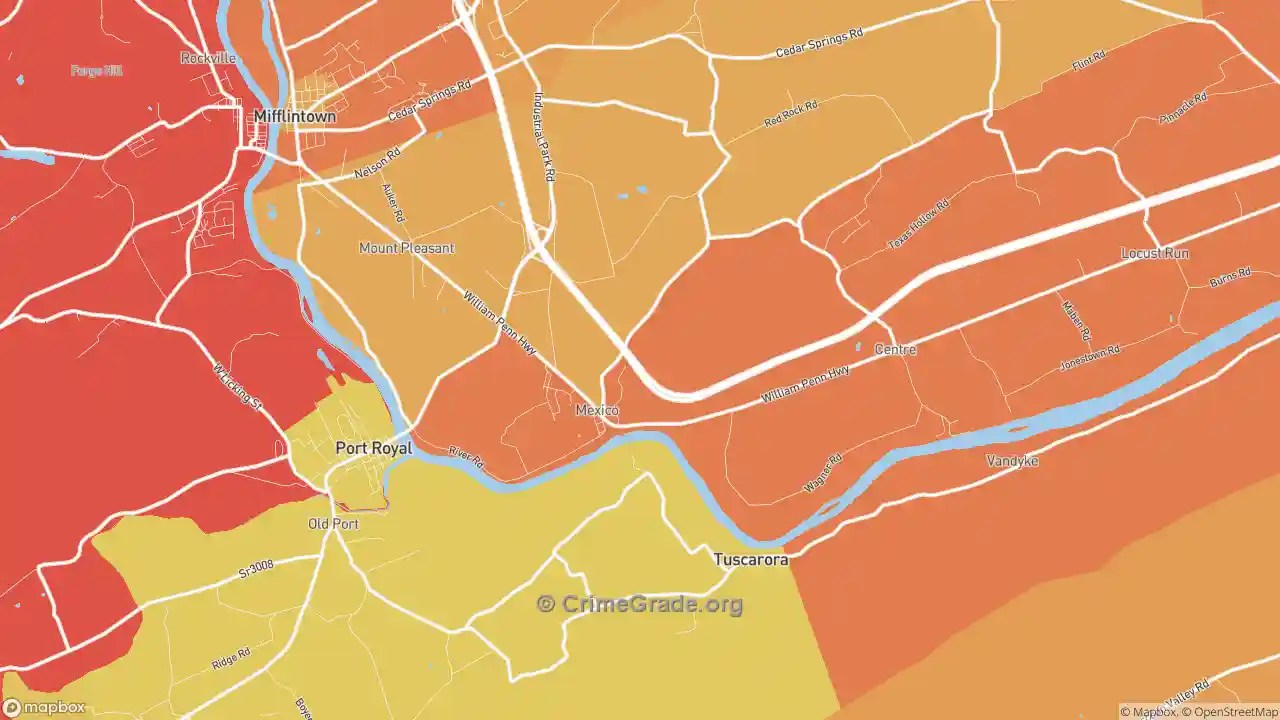 Mexico, PA Murder Rates and Murder Maps