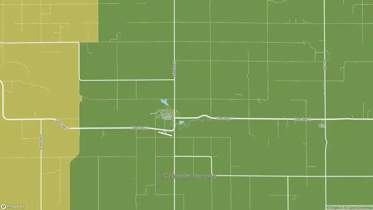Mott, ND Murder Rates and Murder Maps