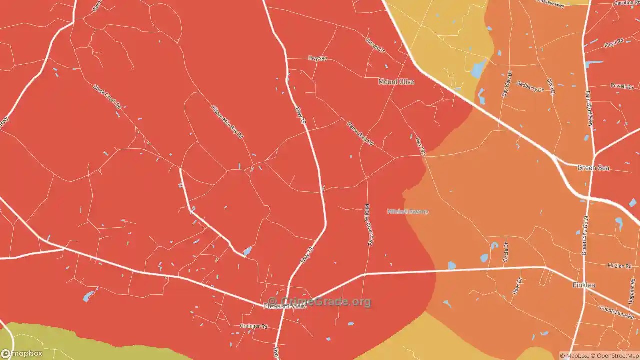 Mount Olive, SC Murder Rates and Murder Maps