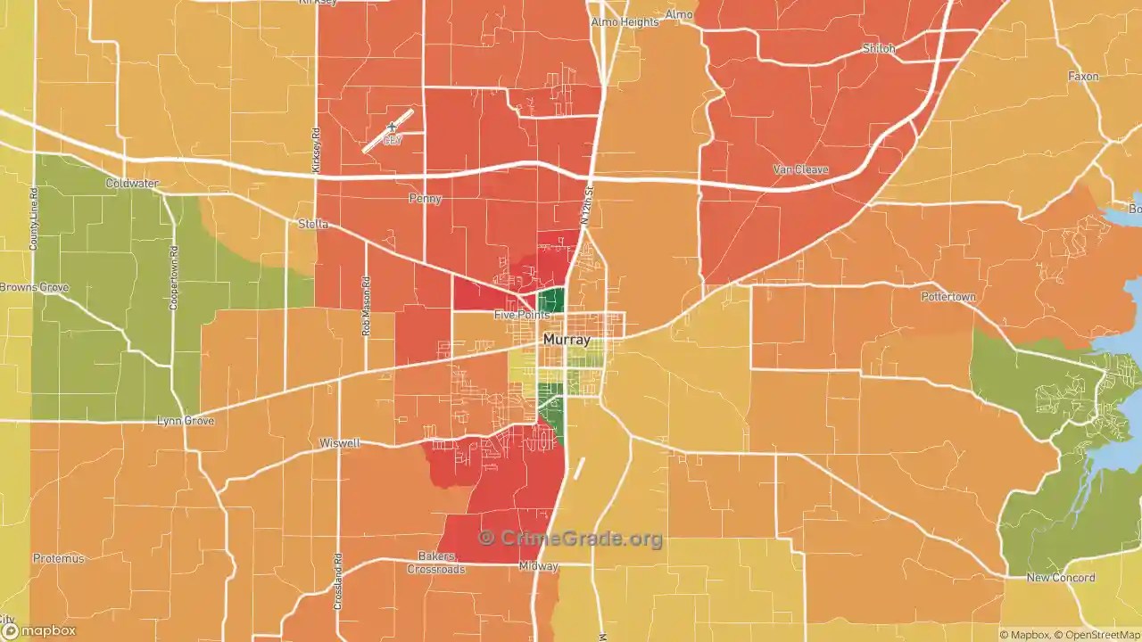 Murray, KY Murder Rates and Murder Maps