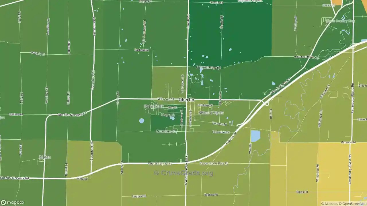 Oberlin, OH Murder Rates and Murder Maps