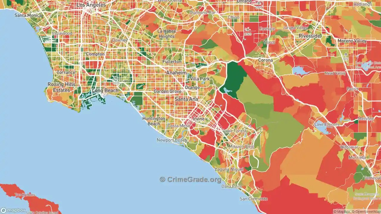 Orange County, CA Murder Rates and Murder Maps