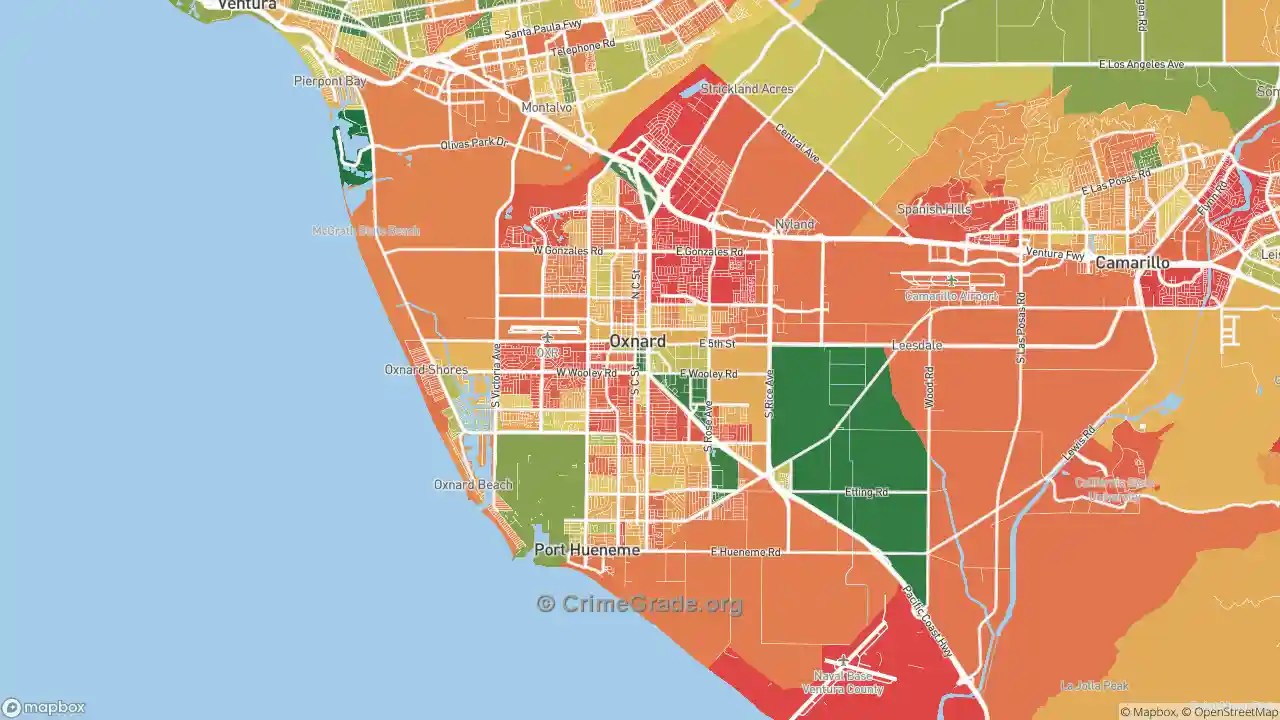 Oxnard, CA Murder Rates and Murder Maps