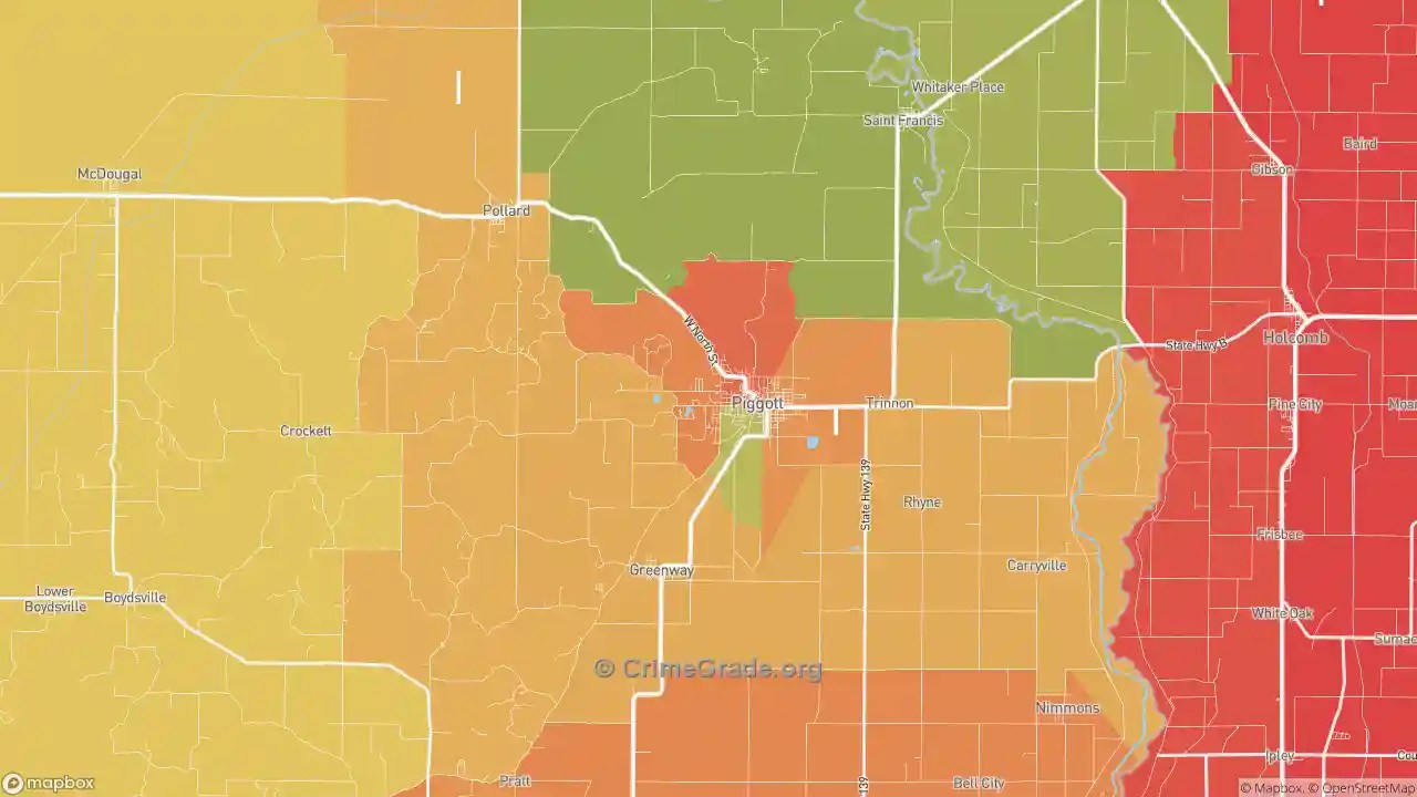 Piggott, AR Murder Rates and Murder Maps