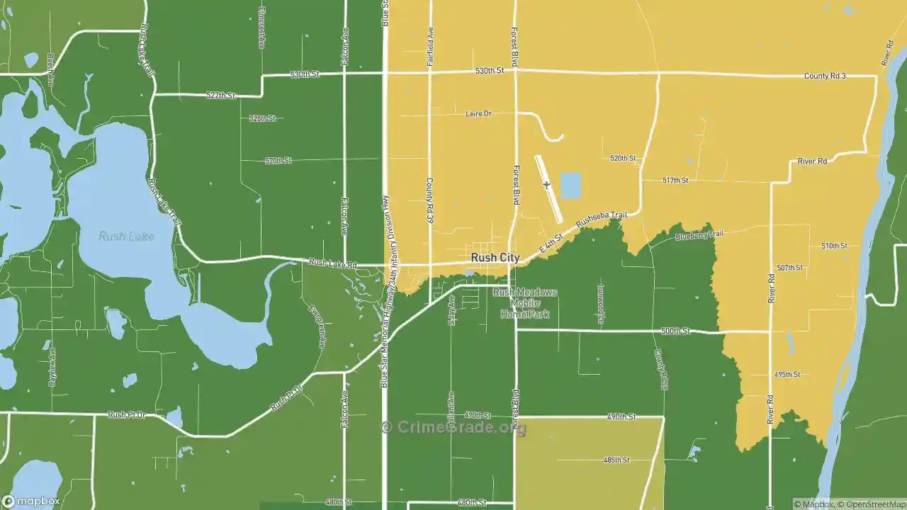 Rush City, MN Murder Rates and Murder Maps