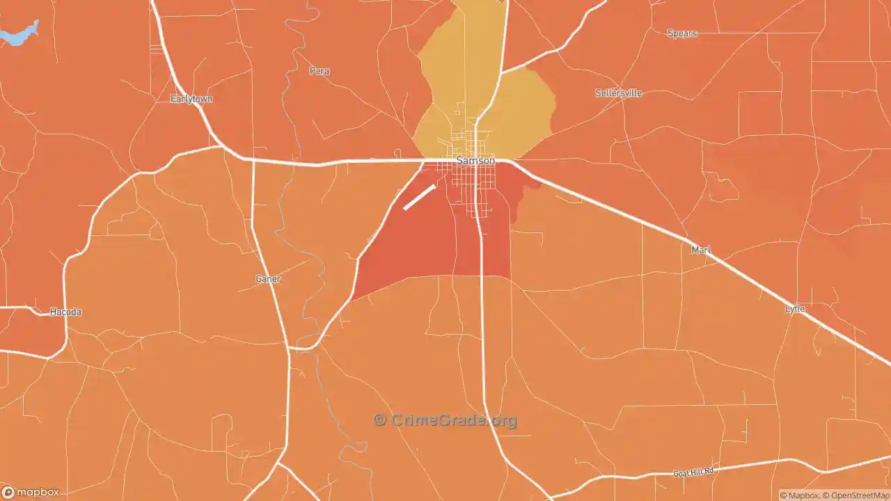 Samson, AL Murder Rates and Murder Maps