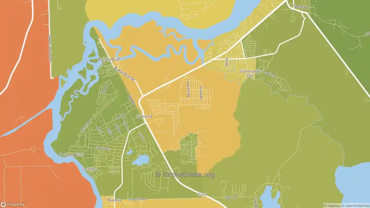 Satsuma, FL Murder Rates and Murder Maps