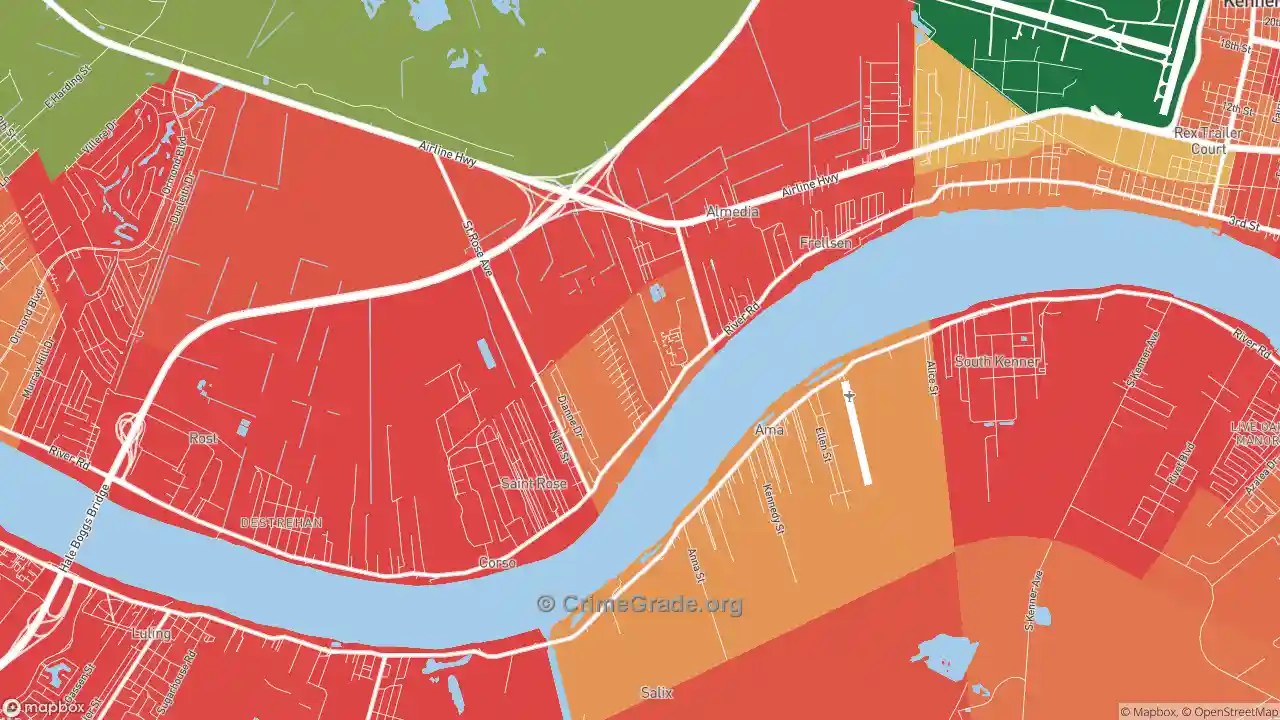 St. Rose, LA Murder Rates and Murder Maps