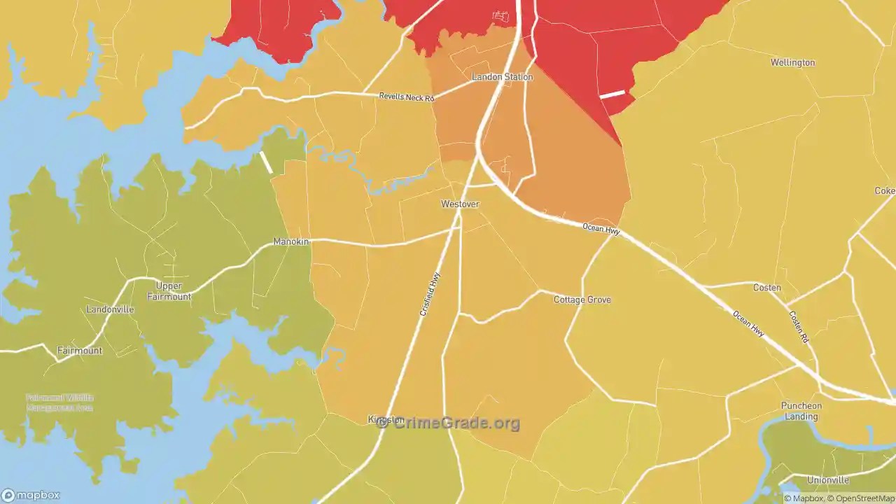 Westover, MD Murder Rates and Murder Maps