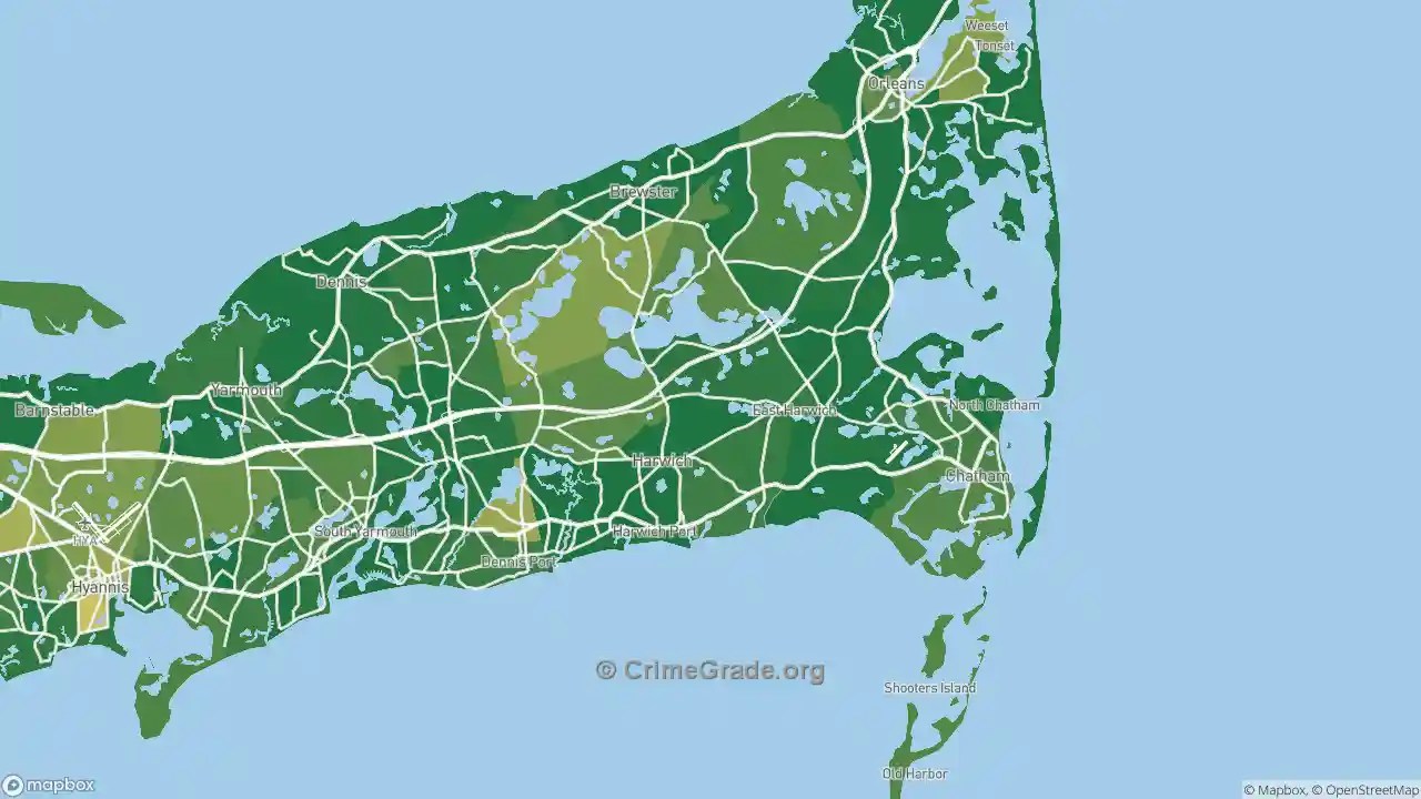 The Safest and Most Dangerous Places in 02645, MA Crime Maps and