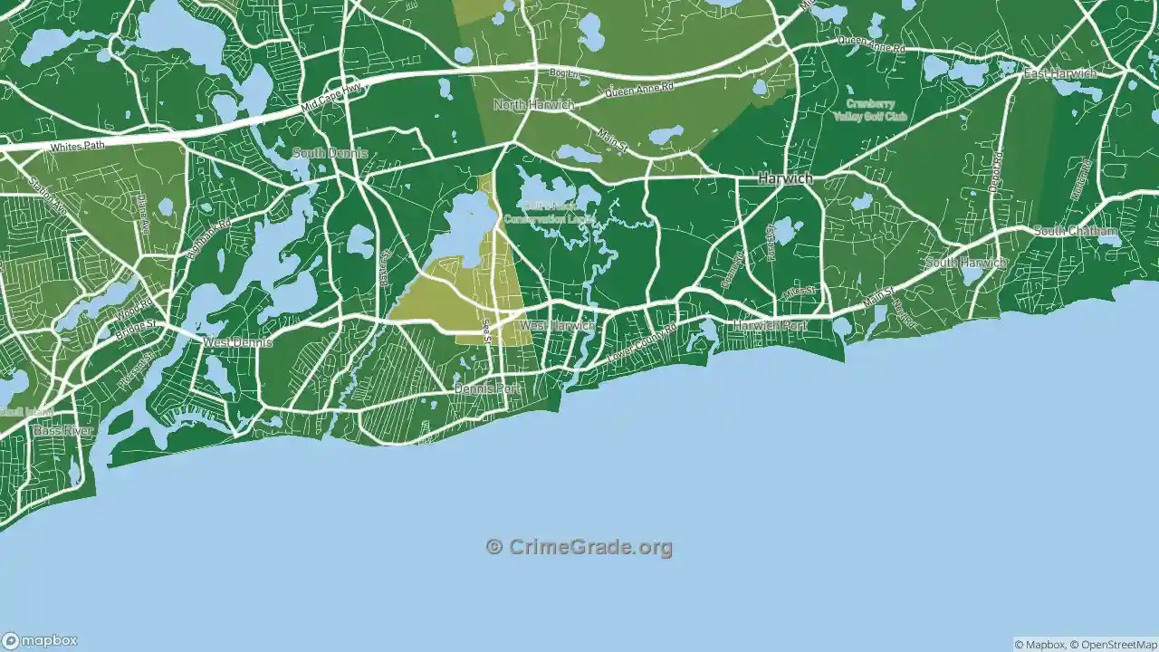 The Safest and Most Dangerous Places in 02671, MA Crime Maps and