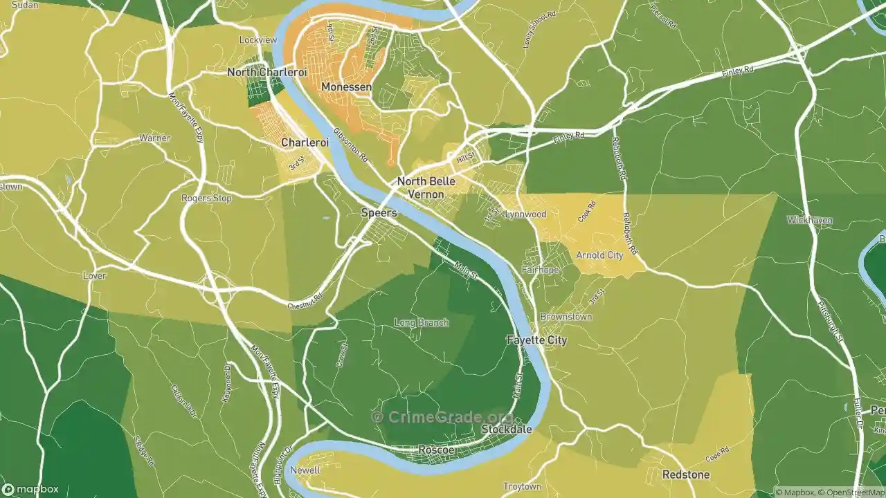 The Safest and Most Dangerous Places in 15432, PA Crime Maps and