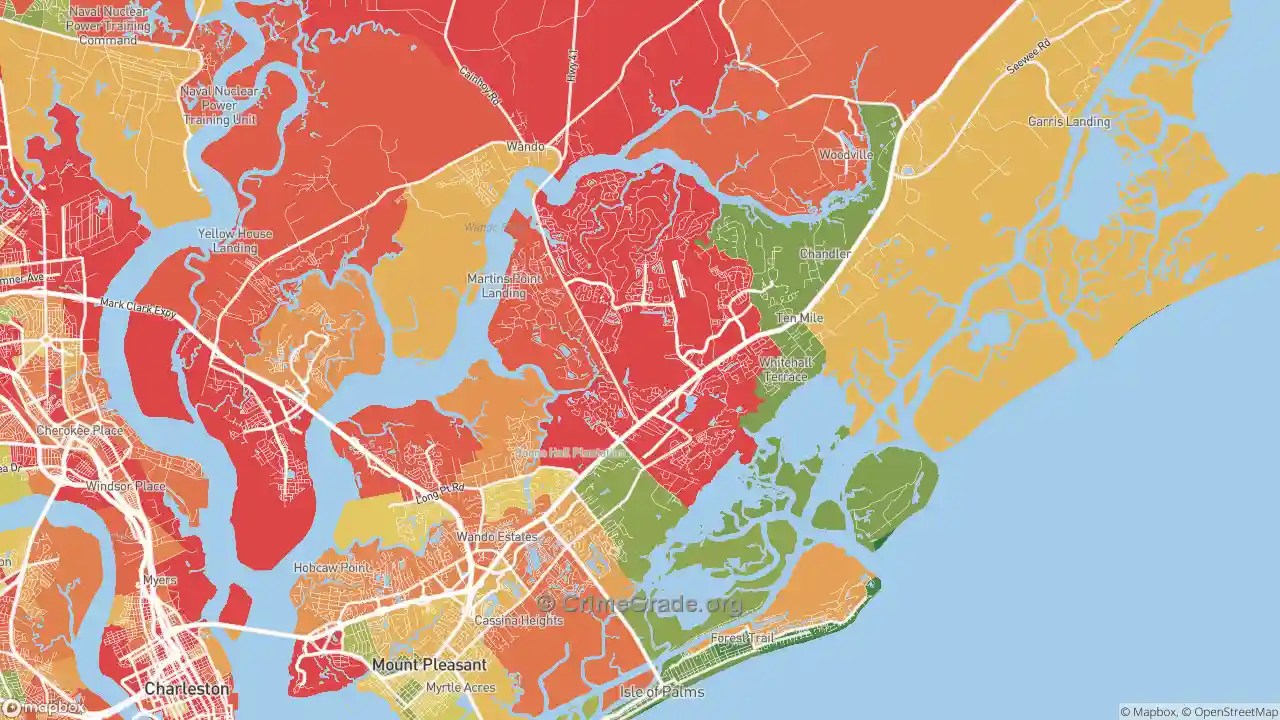The Safest and Most Dangerous Places in 29466, SC Crime Maps and