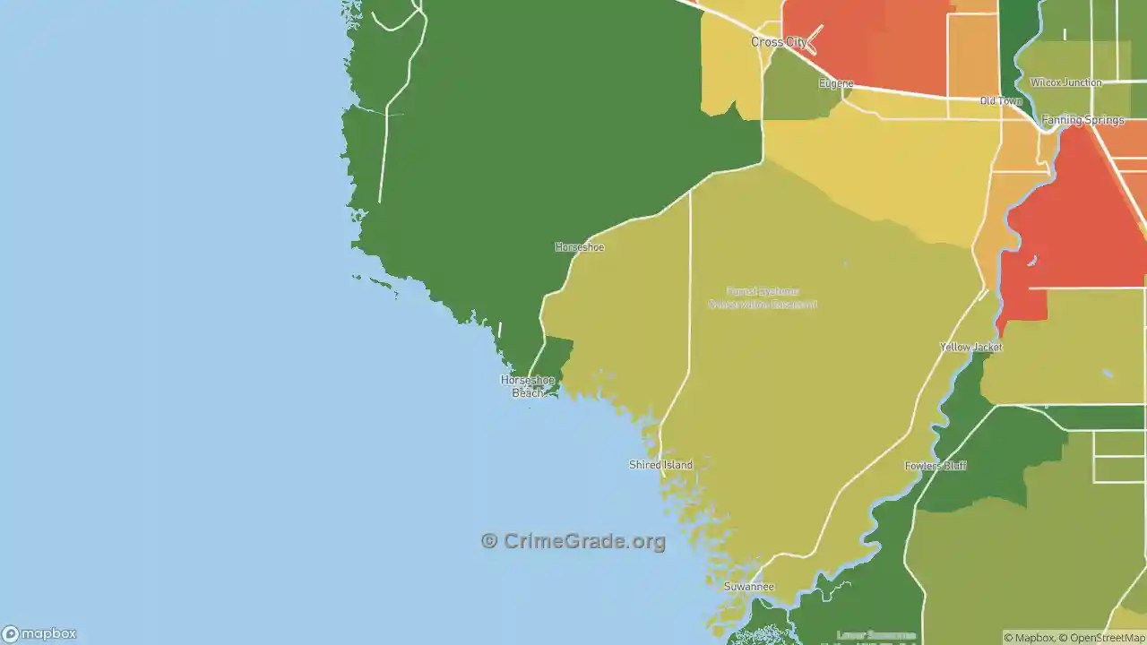 The Safest and Most Dangerous Places in 32648, FL Crime Maps and