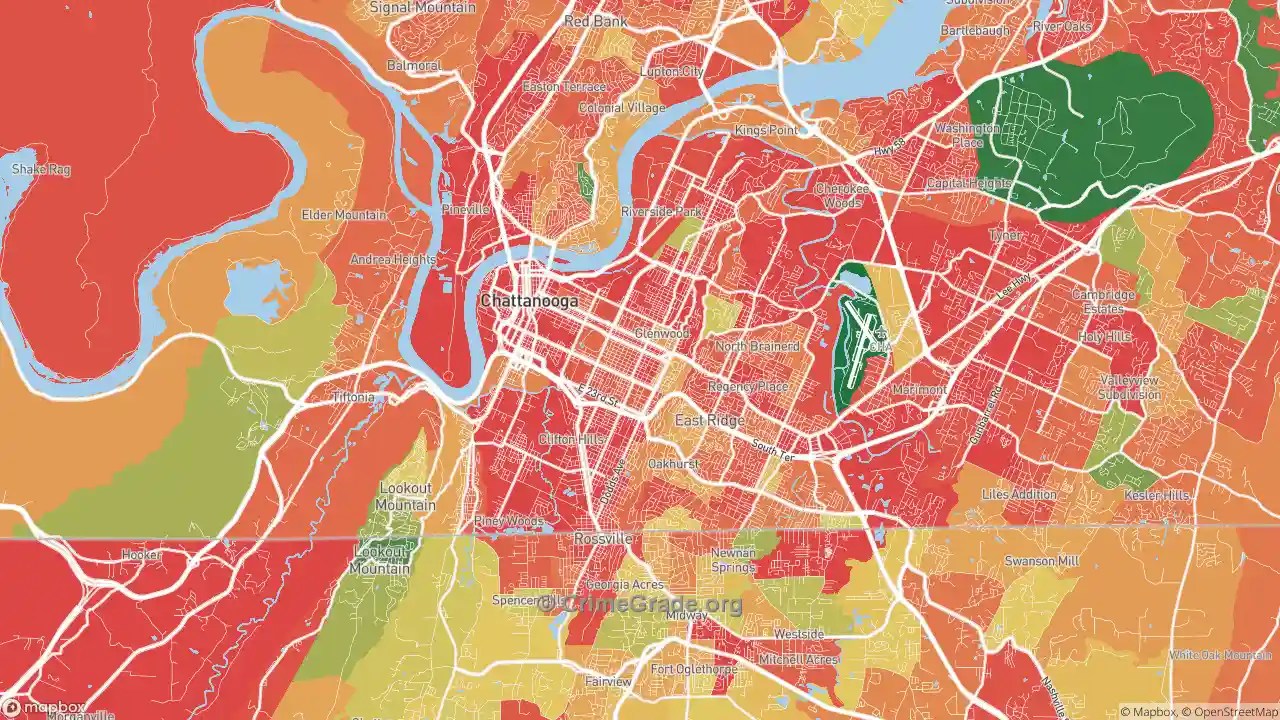 The Safest and Most Dangerous Places in 37404, TN Crime Maps and