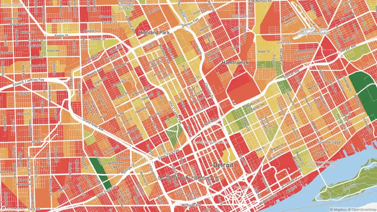 The Safest and Most Dangerous Places in 48202, MI Crime Maps and