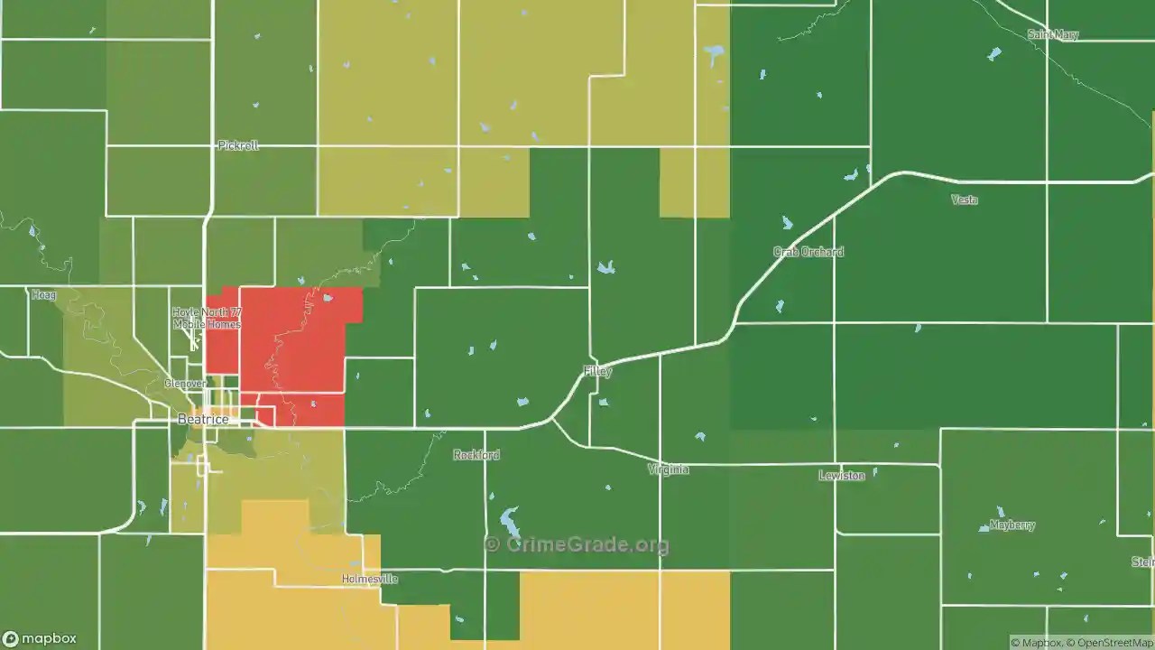 The Safest and Most Dangerous Places in 68357, NE Crime Maps and Statistics