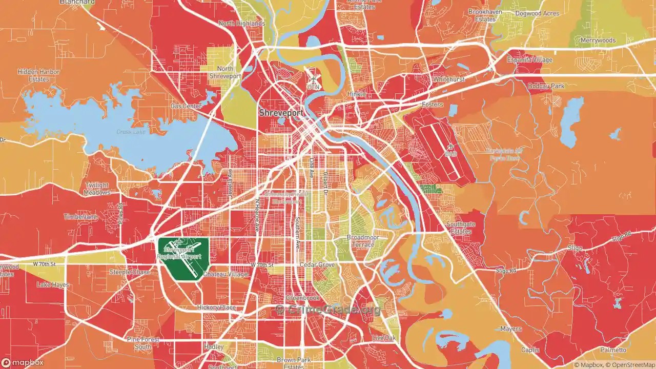 The Safest and Most Dangerous Places in 71104, LA Crime Maps and