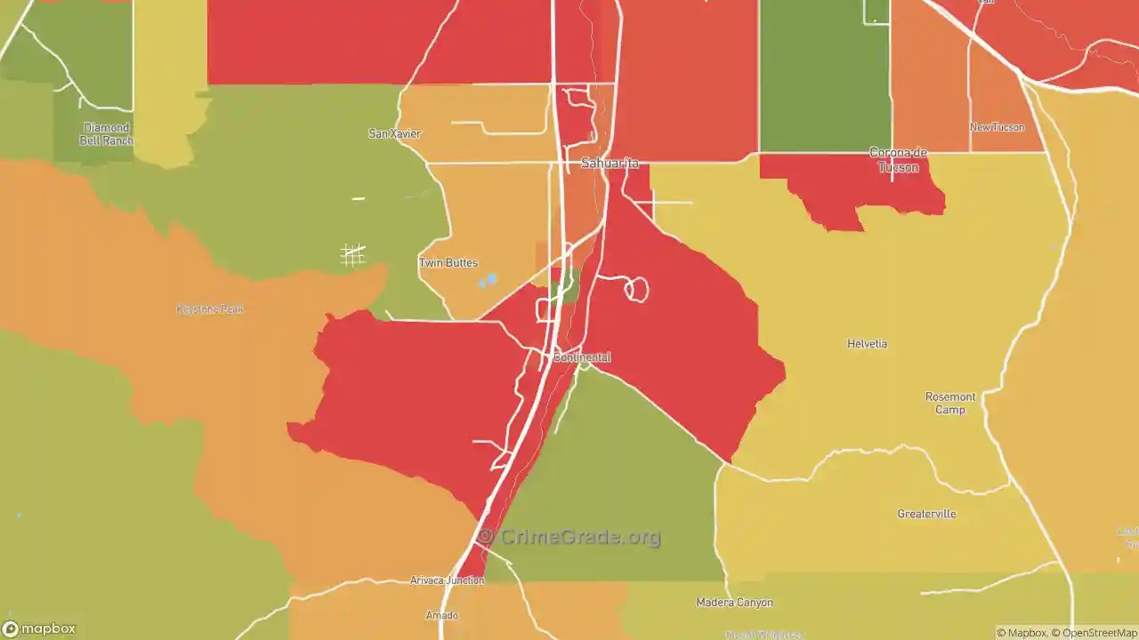 The Safest and Most Dangerous Places in 85614, AZ Crime Maps and