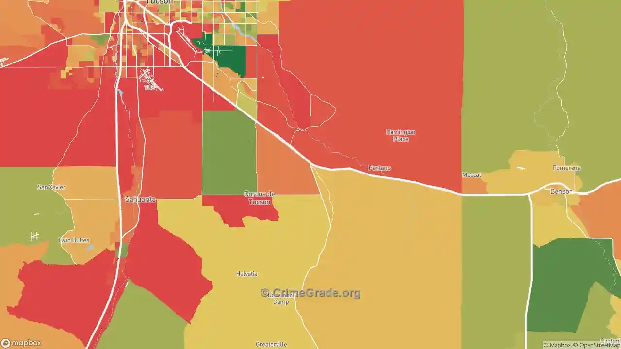 The Safest and Most Dangerous Places in 85641, AZ Crime Maps and