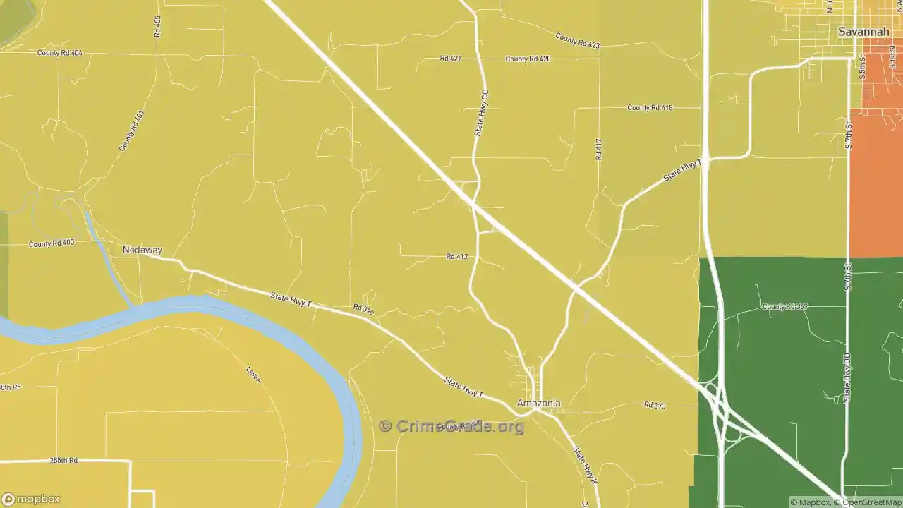 The Safest and Most Dangerous Places in Amazonia, MO Crime Maps and