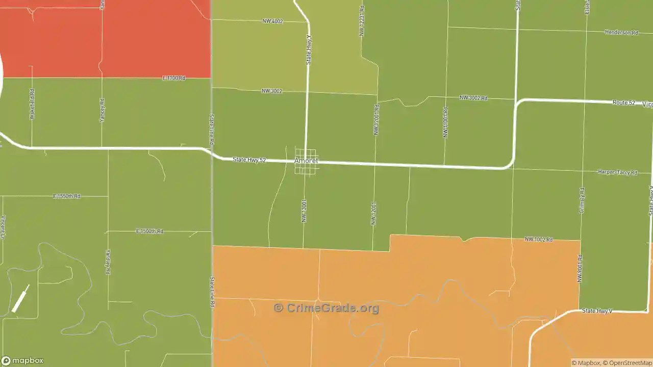 The Safest and Most Dangerous Places in Amoret, MO Crime Maps and