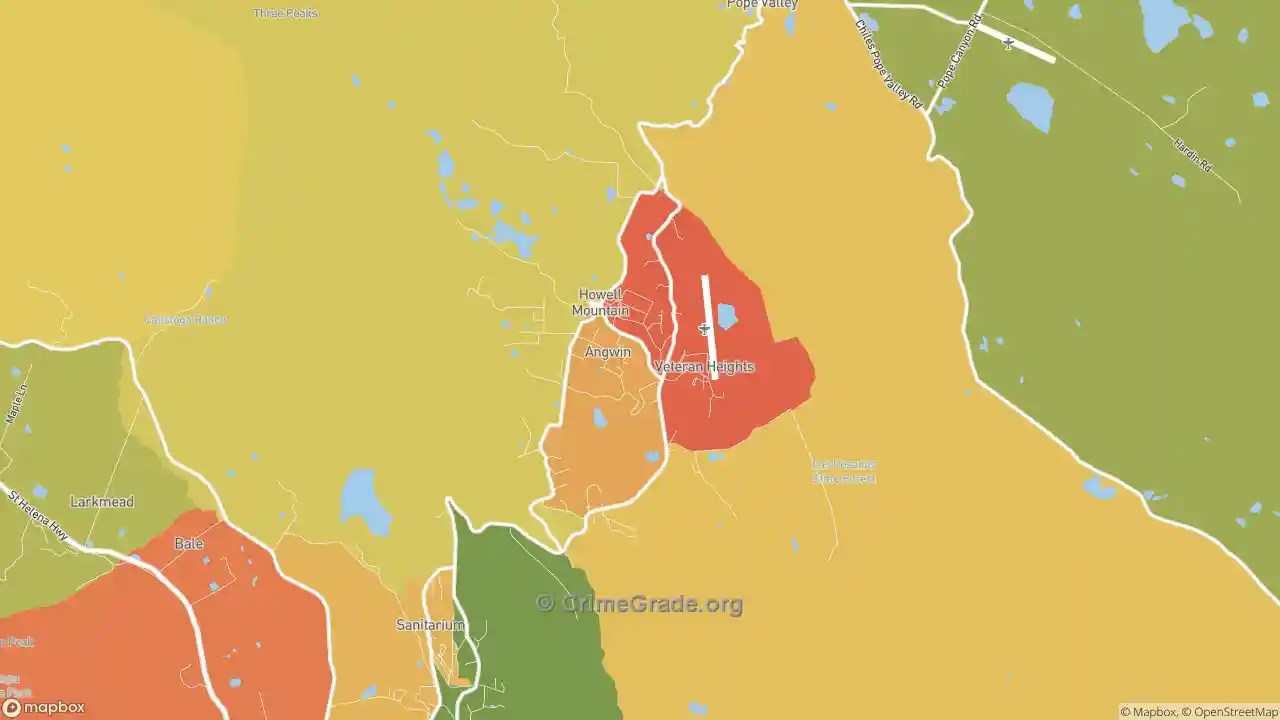 The Safest and Most Dangerous Places in Angwin, CA Crime Maps and Statistics