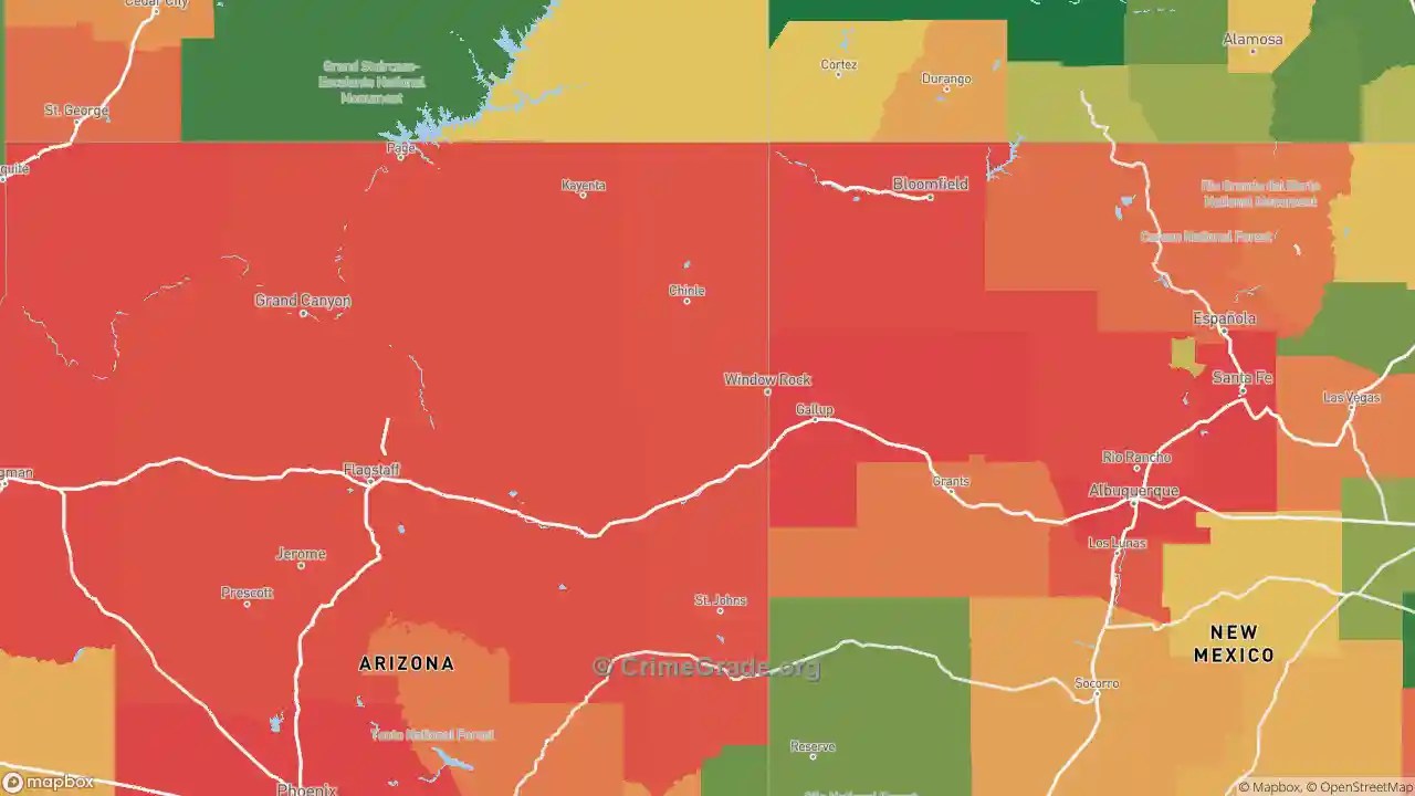 The Safest and Most Dangerous Places in Apache County, AZ Crime Maps and Statistics