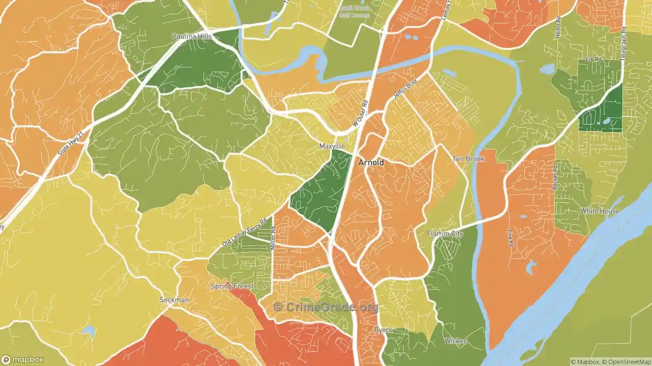The Safest and Most Dangerous Places in Arnold, MO Crime Maps and