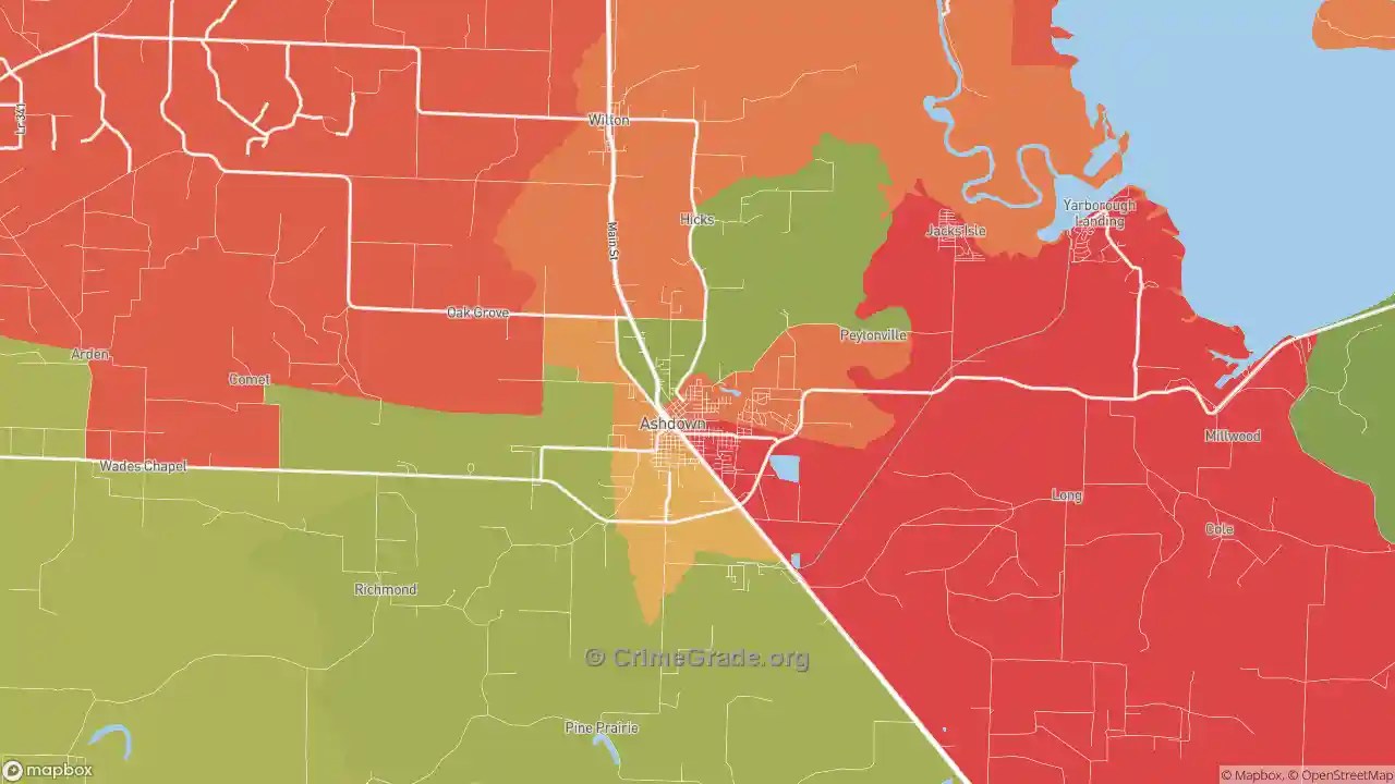 The Safest and Most Dangerous Places in Ashdown, AR Crime Maps and