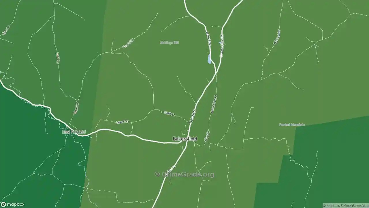 The Safest and Most Dangerous Places in Bakersfield, VT Crime Maps and