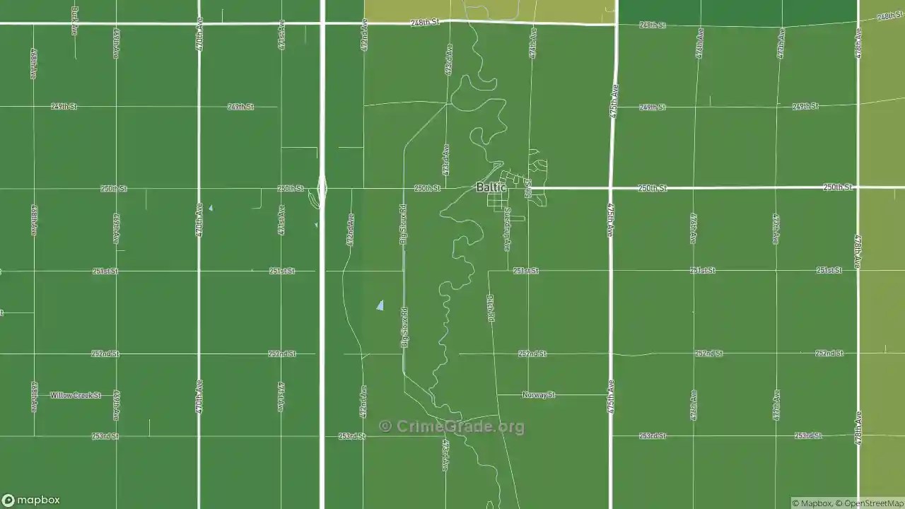 The Safest and Most Dangerous Places in Baltic, SD Crime Maps and