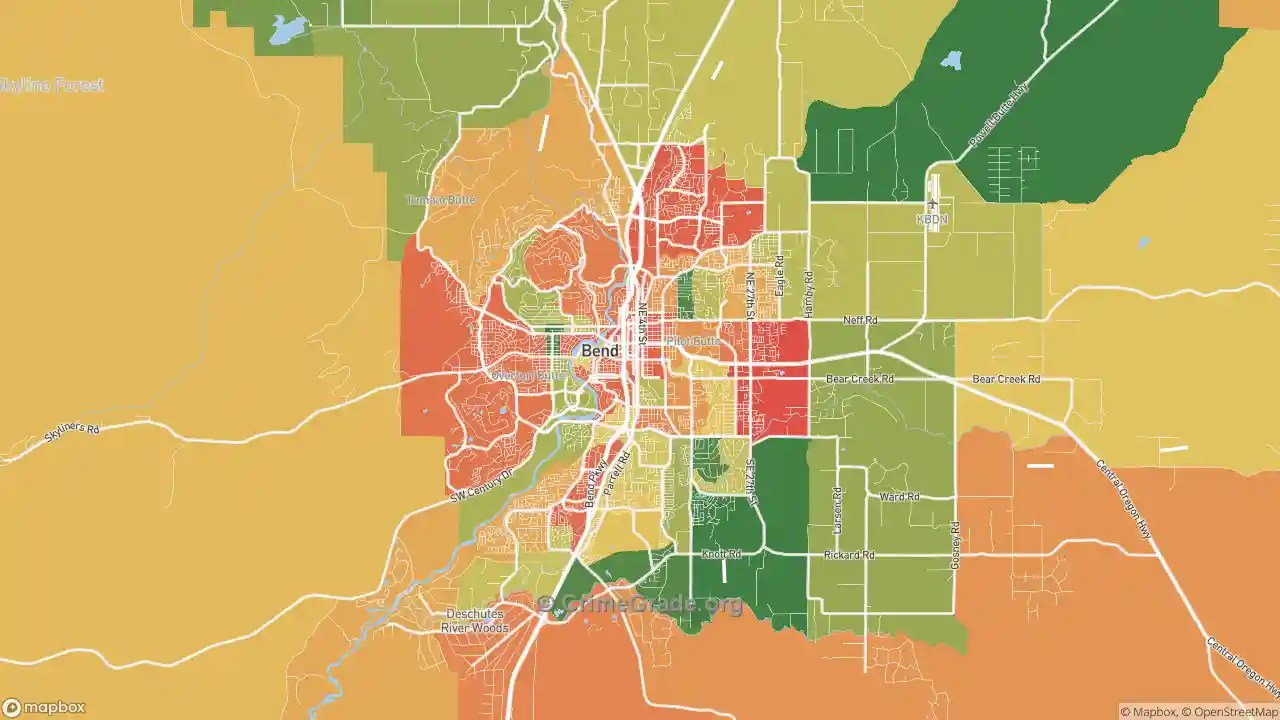 The Safest and Most Dangerous Places in Bend, OR Crime Maps and