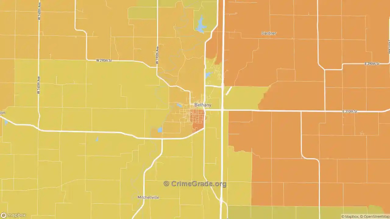 The Safest and Most Dangerous Places in Bethany, MO Crime Maps and