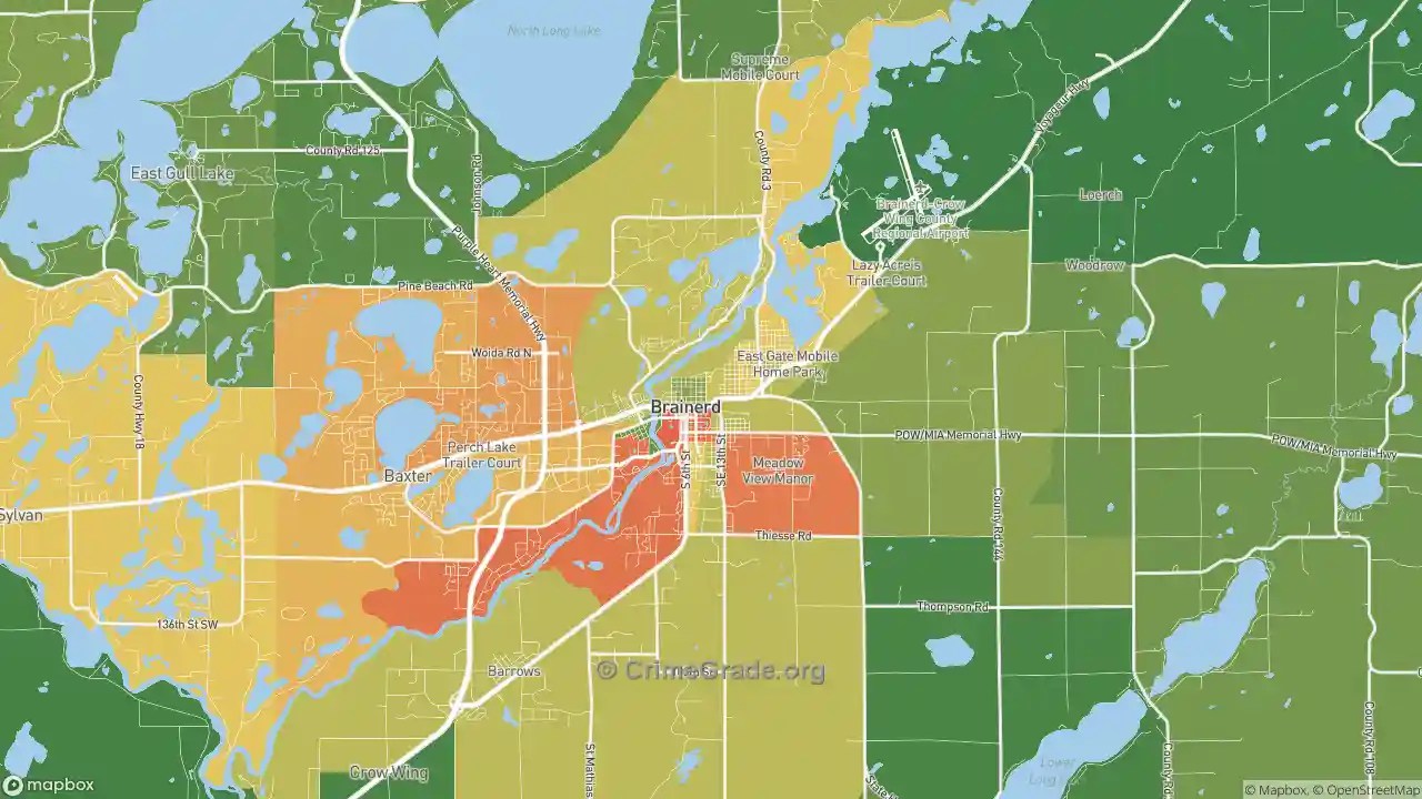 The Safest and Most Dangerous Places in Brainerd, MN Crime Maps and