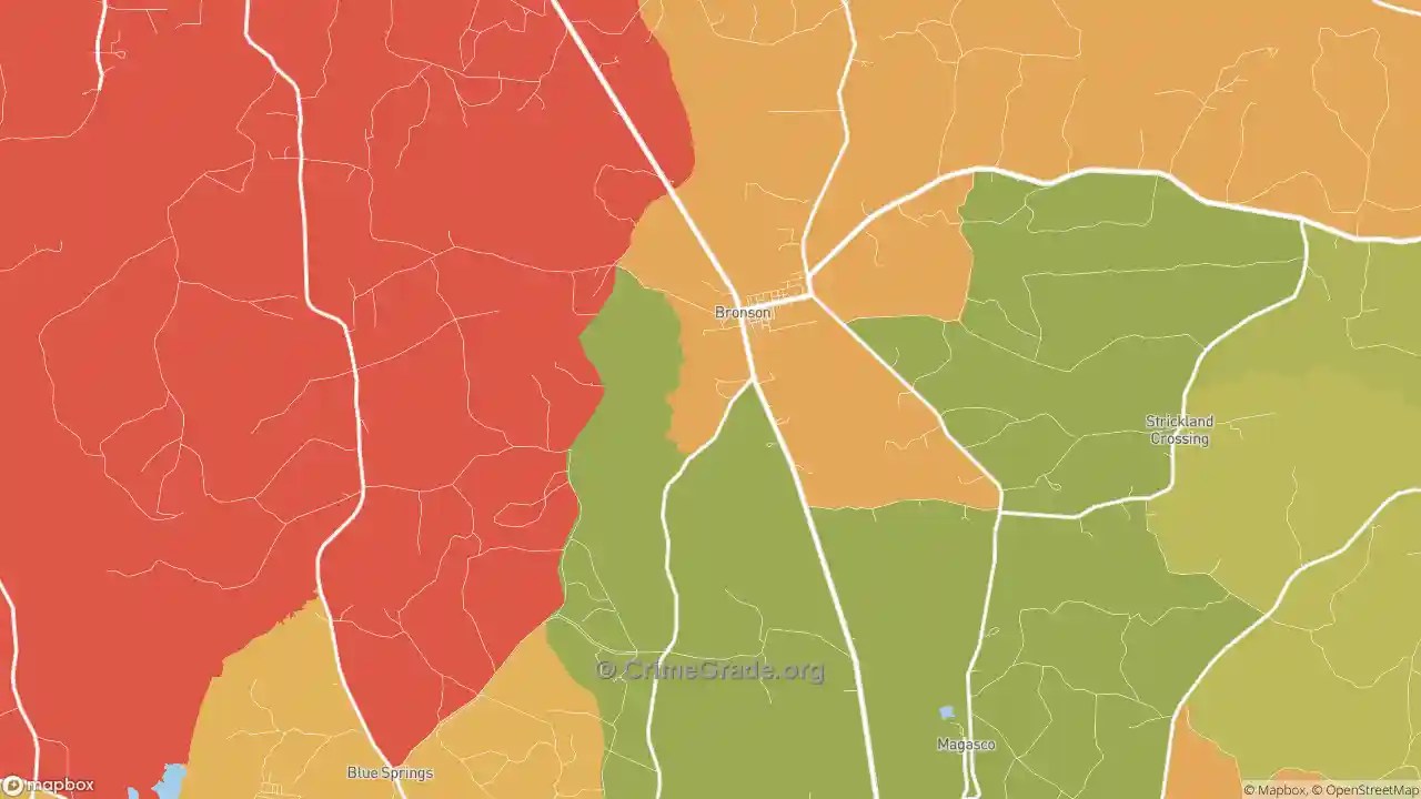 The Safest and Most Dangerous Places in Bronson, TX Crime Maps and