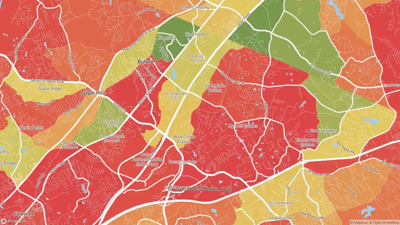 The Safest and Most Dangerous Places in Buford, GA Crime Maps and