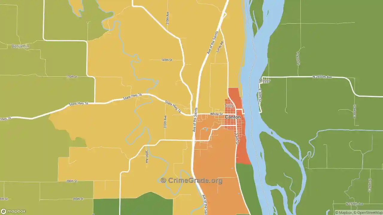 The Safest and Most Dangerous Places in Canton, MO Crime Maps and