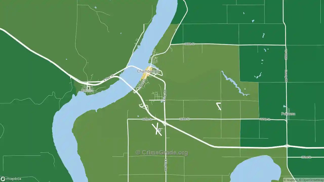 The Safest and Most Dangerous Places in Chamberlain, SD Crime Maps and